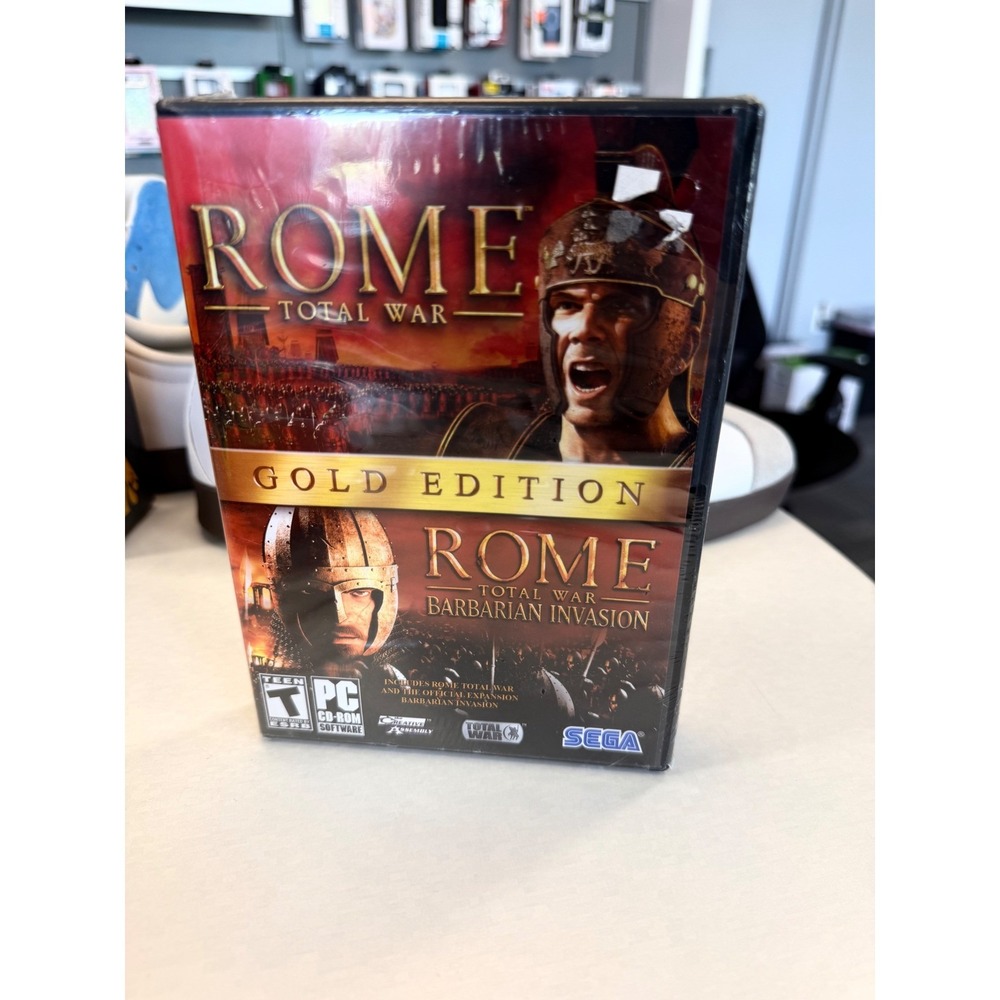 Rome Total War Gold Edition PC CD-ROM SEGA Barbarian InvasionExpansionNew Sealed